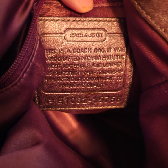 Coach purse with the classic "c" design - Picture 2 of 4